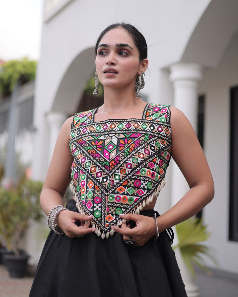 Six Color Roman Traditional Navratri Wear Lehenga Choli
