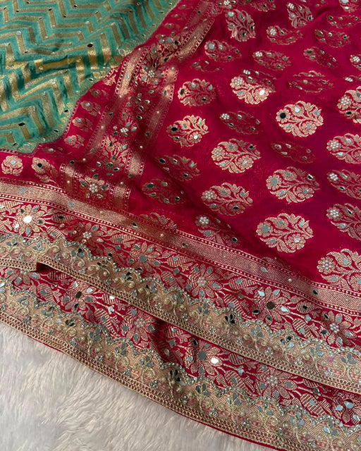 Green Color Banarasi Katan Silk Saree