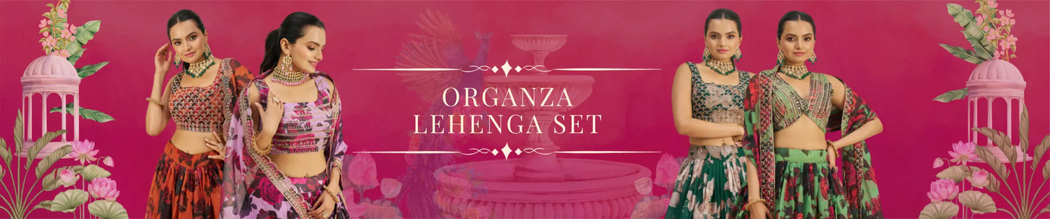 Organza Lehenga Set