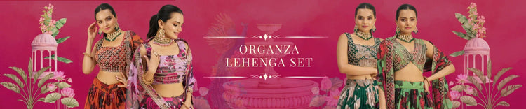 Organza Lehenga Set