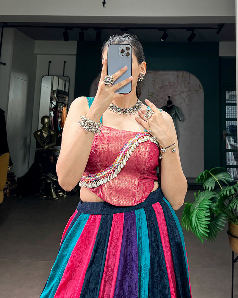 Colorful Multicolor Navratri Special Lehenga Choli