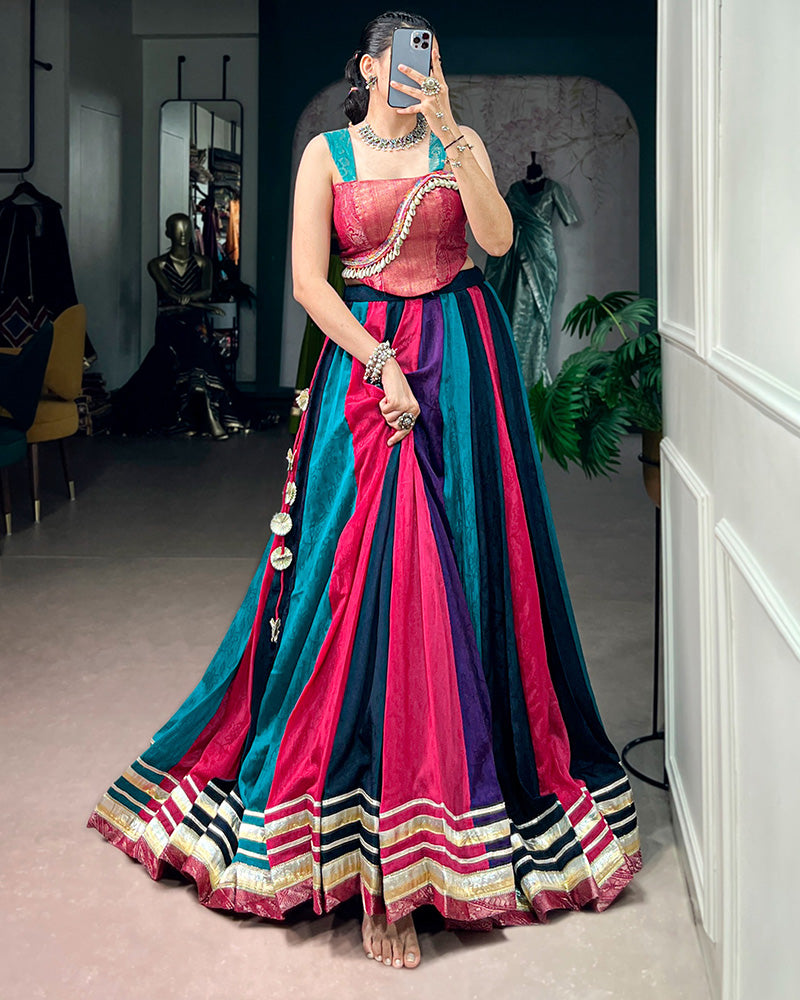 Colorful Multicolor Navratri Special Lehenga Choli