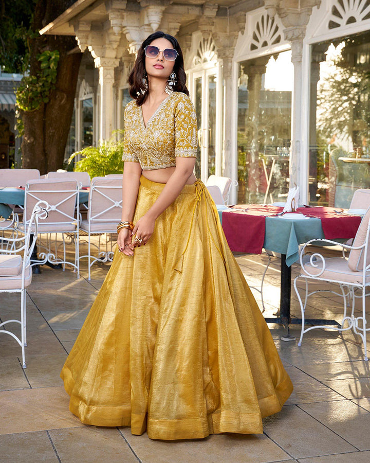 Mustard Color Goldie Silk Lehenga Choli