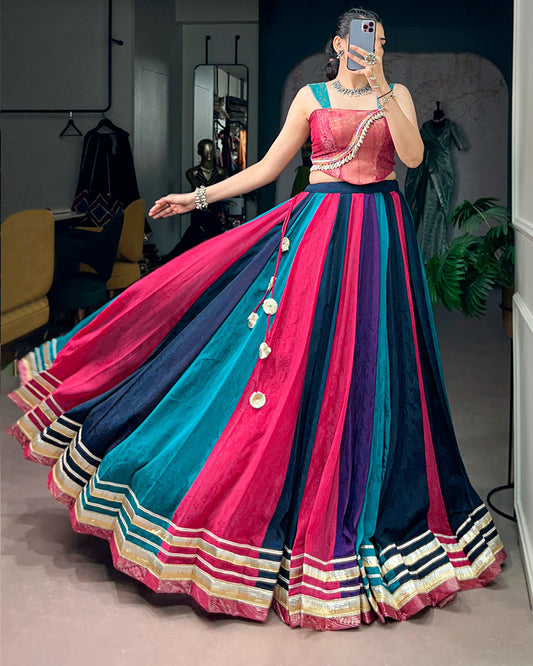 Colorful Multicolor Navratri Special Lehenga Choli