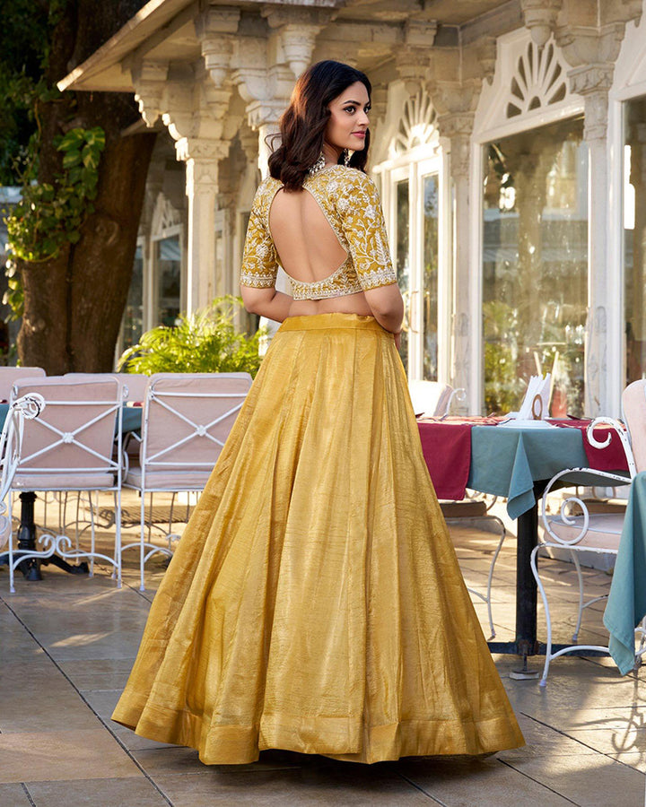 Mustard Color Goldie Silk Lehenga Choli