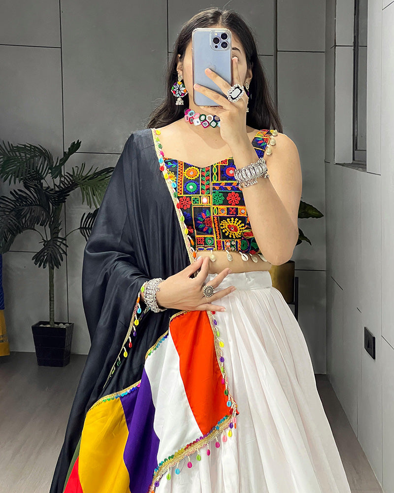 8 Color Pure Rayon Cotton Navratri Lehenga Choli