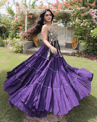 Eight Color Kora Cotton Navratri Lehenga Choli