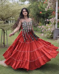 Eight Color Kora Cotton Navratri Lehenga Choli