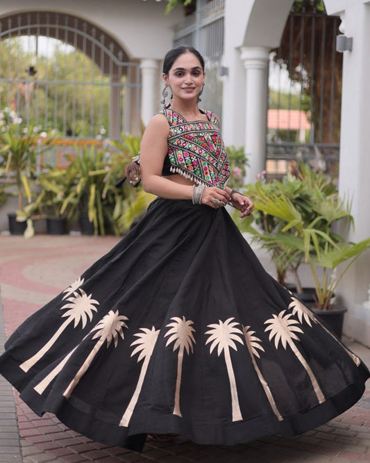 Six Color Roman Traditional Navratri Wear Lehenga Choli