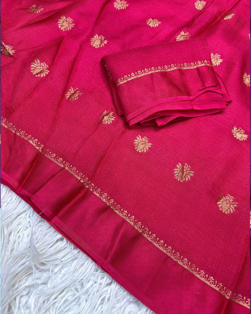 Black Color Viscose Soft Jute Khadi Saree