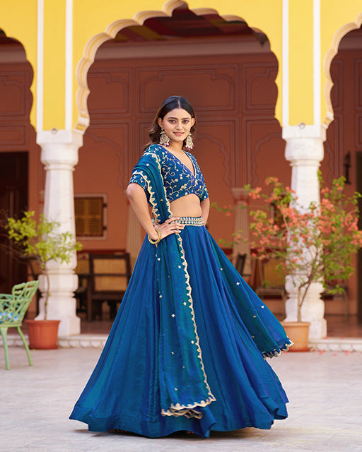 Morpich Color Fendi Embroidered Lehenga Choli