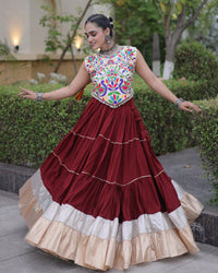 Twelve Color Rayon Navratri Lehenga Choli