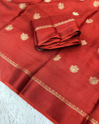 Black Color Viscose Soft Jute Khadi Saree