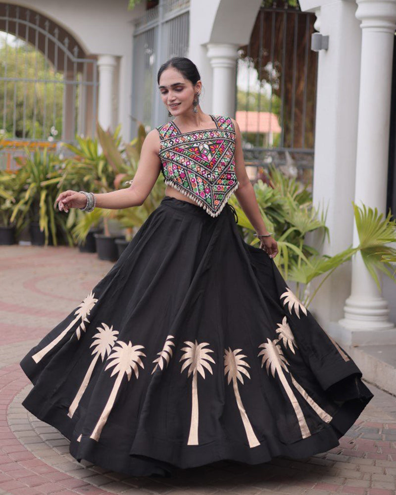 Six Color Roman Traditional Navratri Wear Lehenga Choli