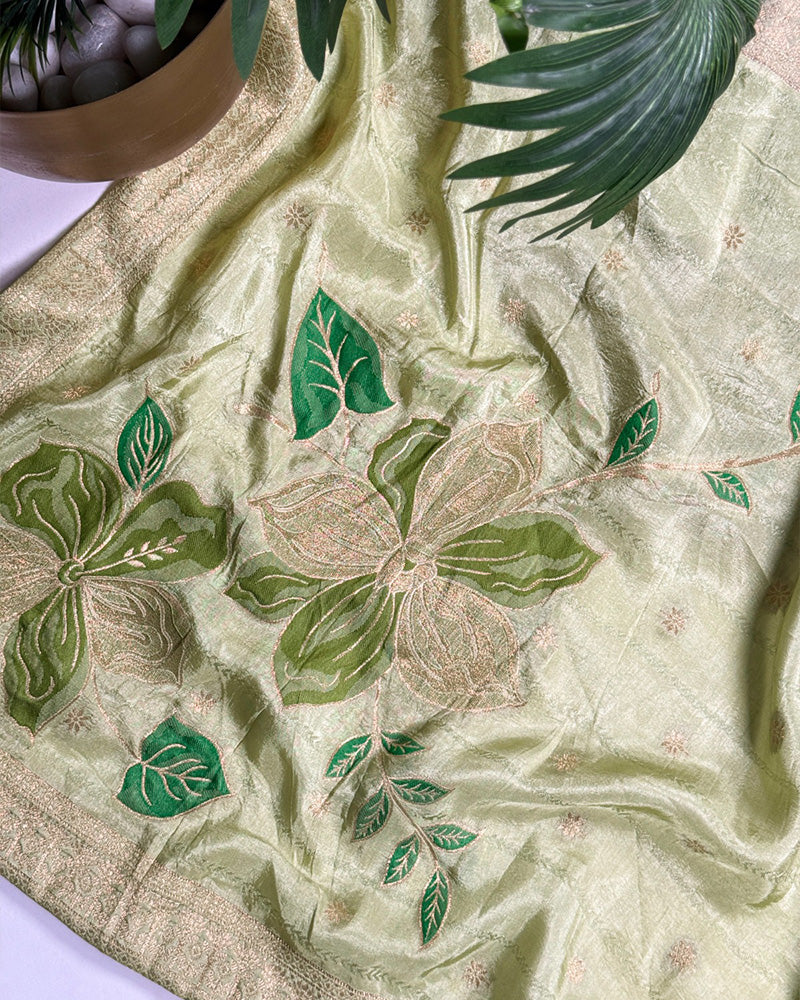 Pista Color Pure Viscose Silk Three Piece Kurti Suit