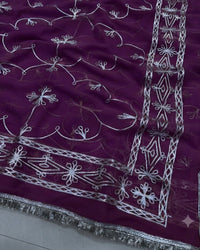 Maroon Color Royal Georgette Saree