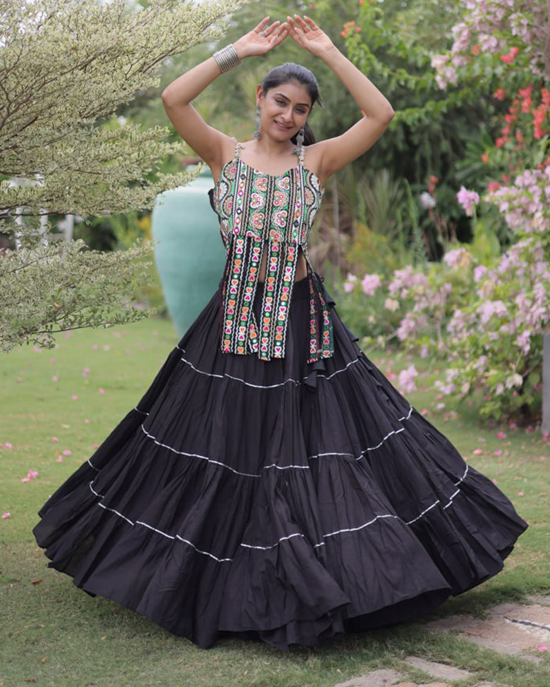 Eight Color Kora Cotton Navratri Lehenga Choli