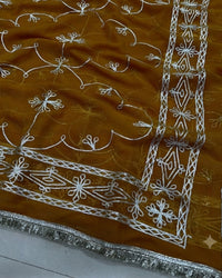 Maroon Color Royal Georgette Saree