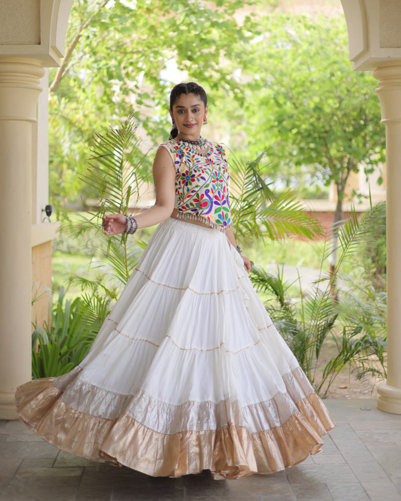 Twelve Color Rayon Navratri Lehenga Choli