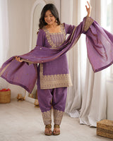 Onion Pink Color NC Vichitra Silk Farshi Salwar Suit