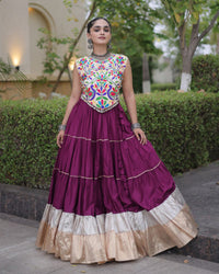 Twelve Color Rayon Navratri Lehenga Choli