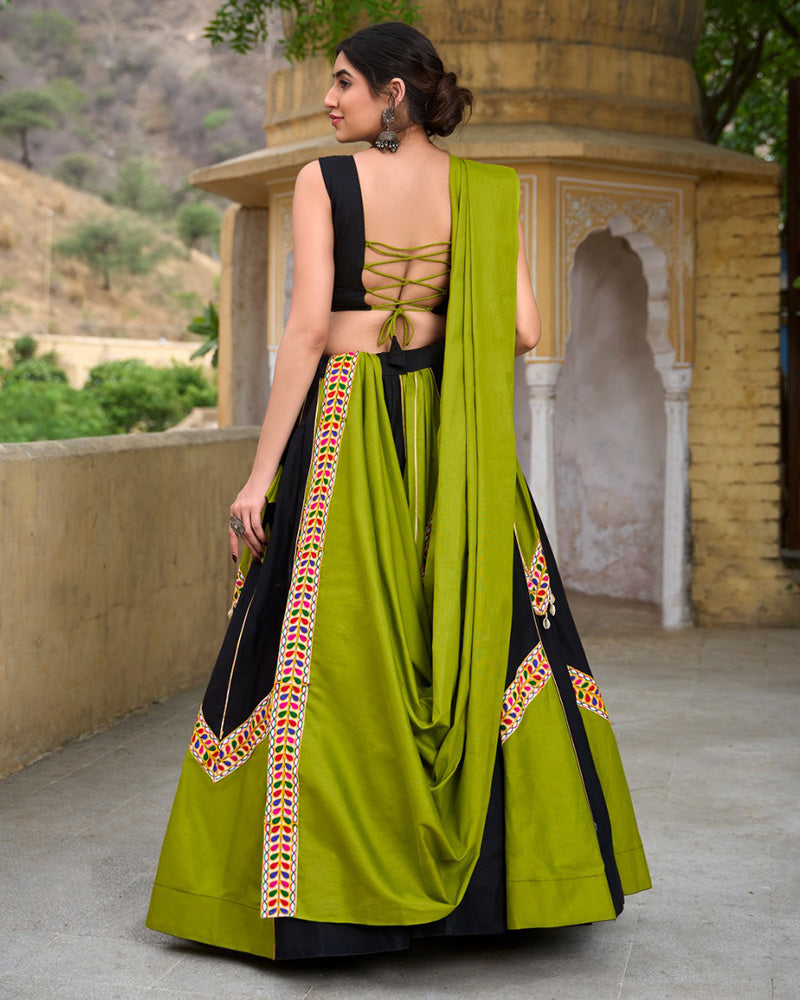 parrot green dress combination Parrot Green Floor Length Dress with Dupatta