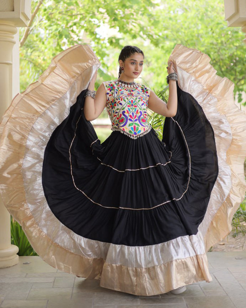 Twelve Color Rayon Navratri Lehenga Choli