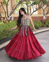 Eight Color Kora Cotton Navratri Lehenga Choli