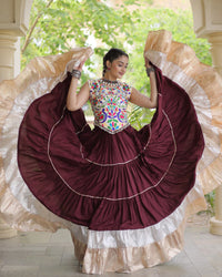 Twelve Color Rayon Navratri Lehenga Choli