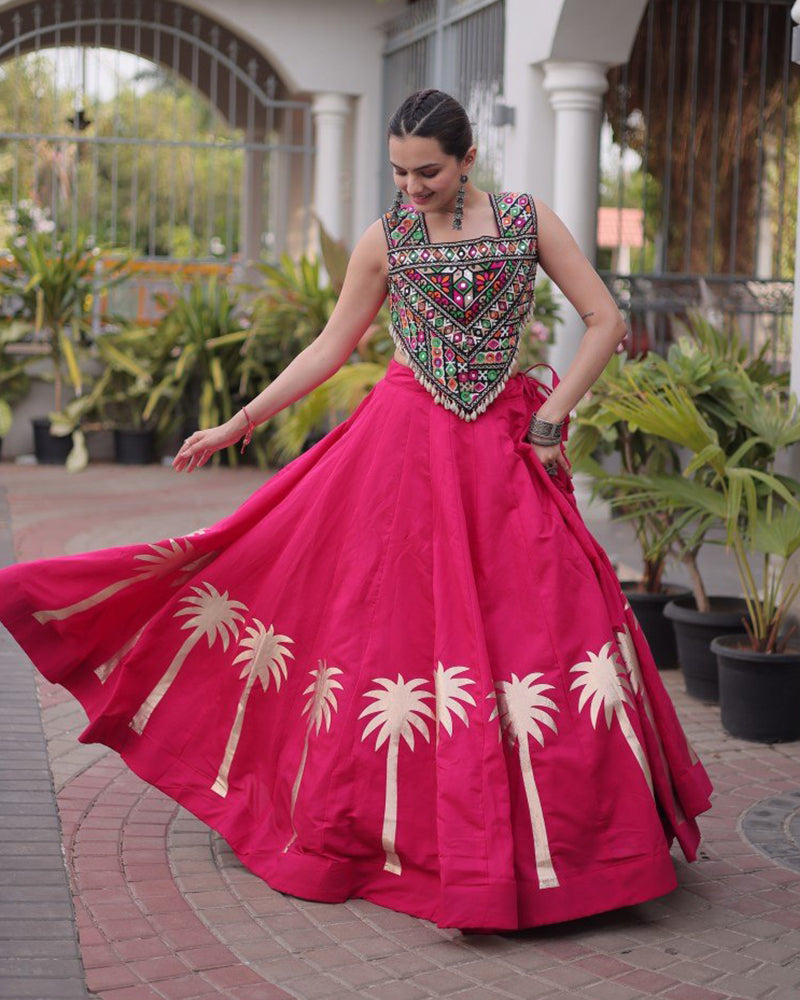 Six Color Roman Traditional Navratri Wear Lehenga Choli