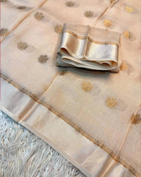 Black Color Viscose Soft Jute Khadi Saree