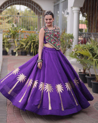 Six Color Roman Traditional Navratri Wear Lehenga Choli