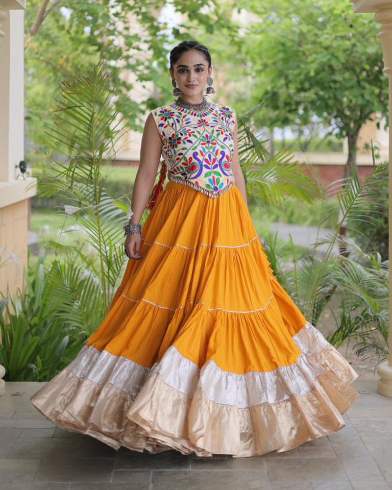 Twelve Color Rayon Navratri Lehenga Choli