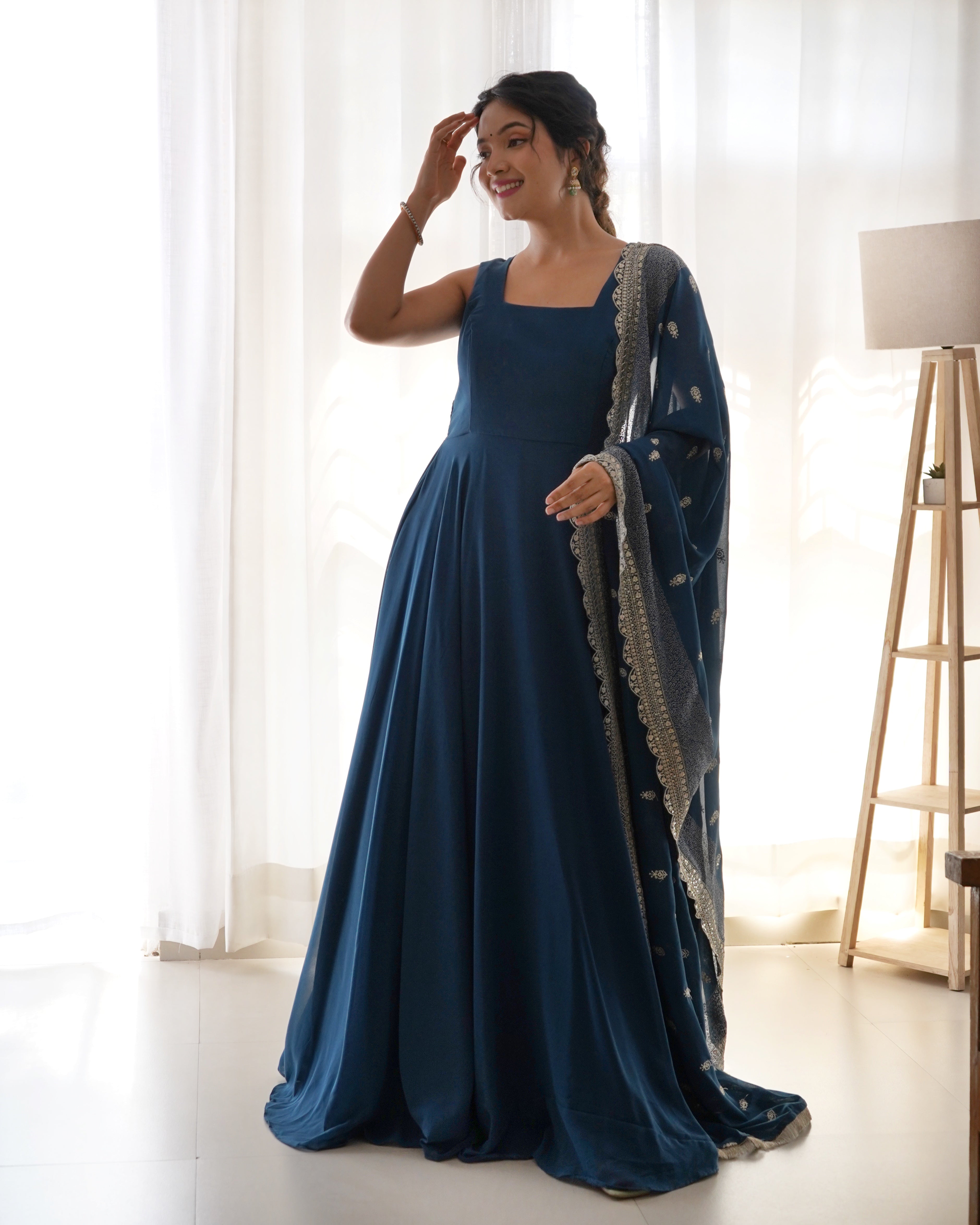 Heavy on sale anarkali gown