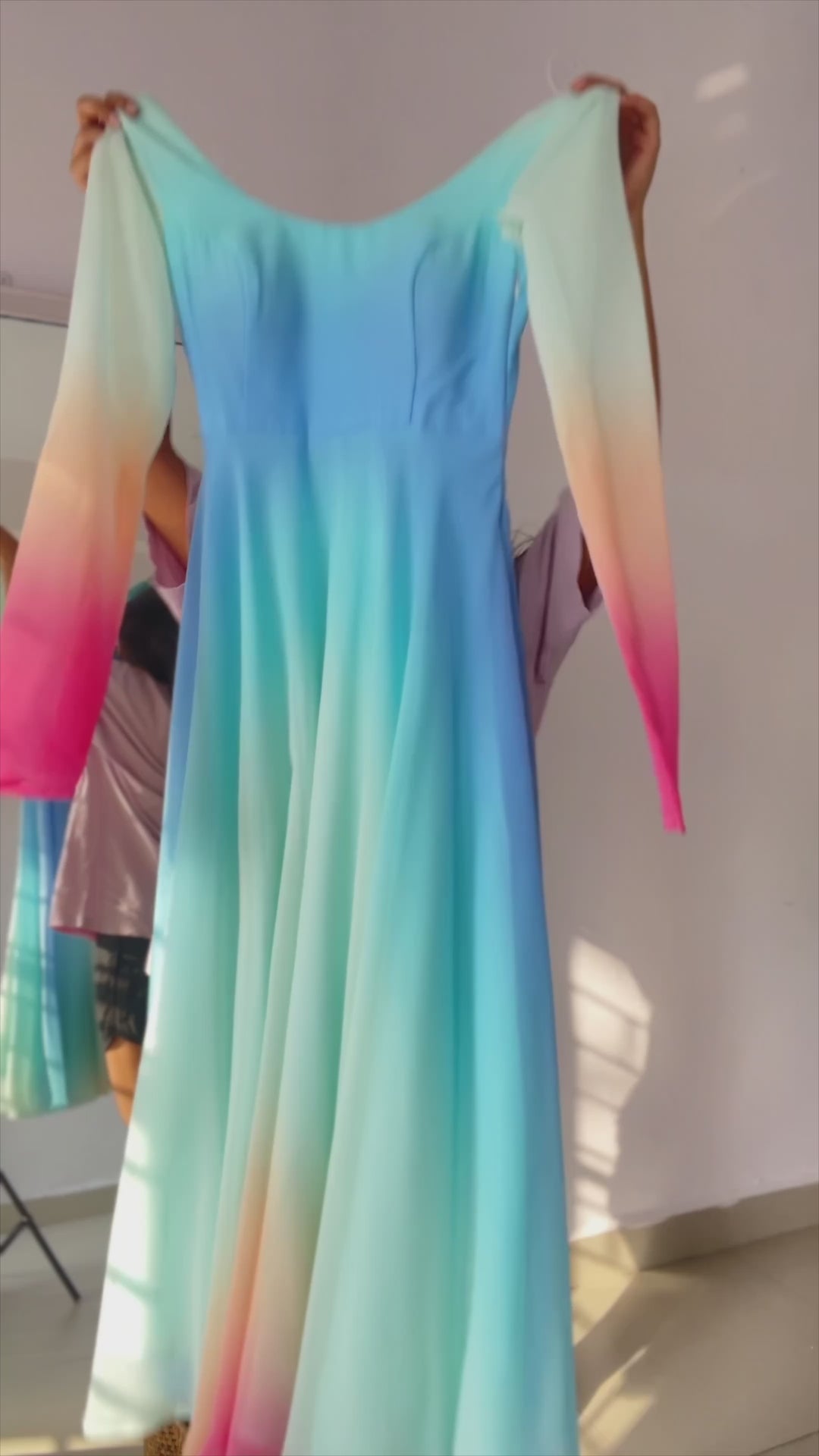 Beautiful Multi Color Fully Flair Georgette Three Piece Anarkali Suit